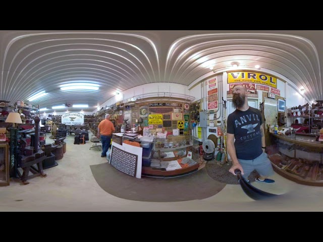 RyanTheAnvil Visits the Fisher Norris Anvil Museum - 360 Video Part 1