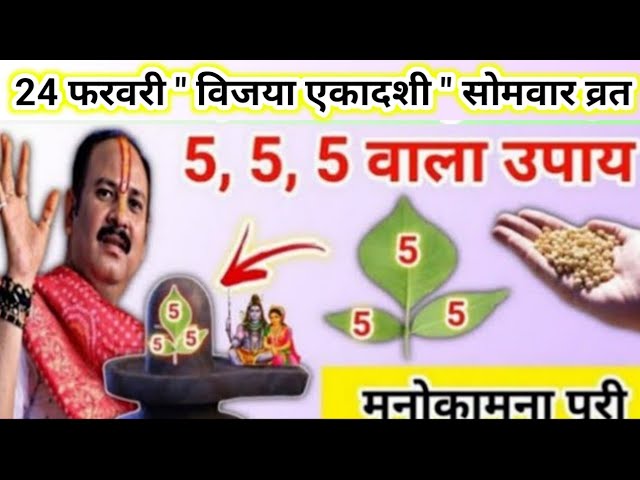 24 फरवरी विजया एकादशी सोमवार | सारी मनोकामना पूरी होगी आपकी | ekadashi ke upay pradeep mishra