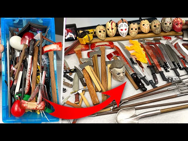 MASSIVE HORROR ACTION FIGURE WEAPONS COLLECTION! (2021)