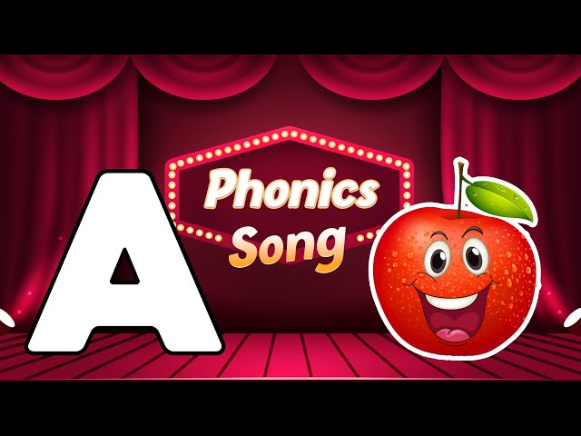 The ABC Phonic Song - Toddler Learning Video : "A is for Apple a a Apple, B is for Baby b b Ball"