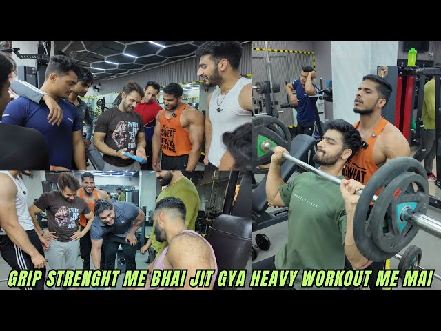 Grip strength ka muqabla  | masin khrab hote hote bach gya  @PankajvermaFITNESS