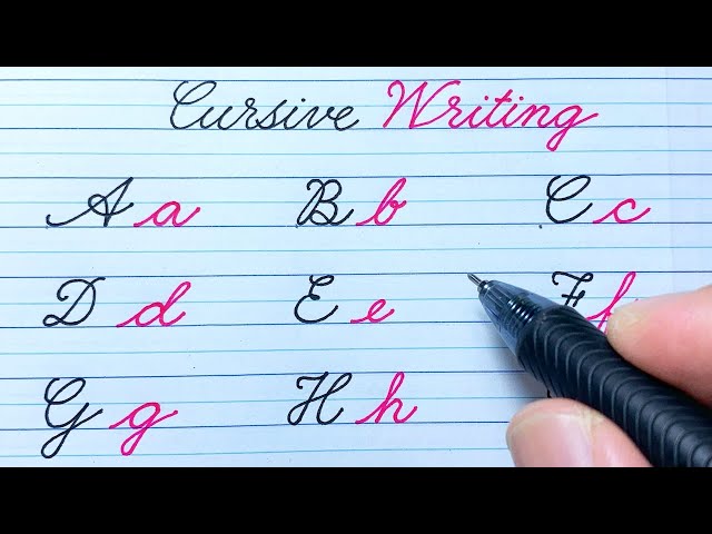 Cursive Writing a to z | Cursive abcd | Cursive Handwriting | Cursive Writing abcd | Capital & Small