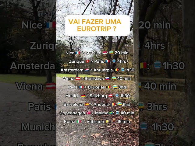 ✈️ Sonhando com uma Eurotrip, mas não sabe por onde começar ?