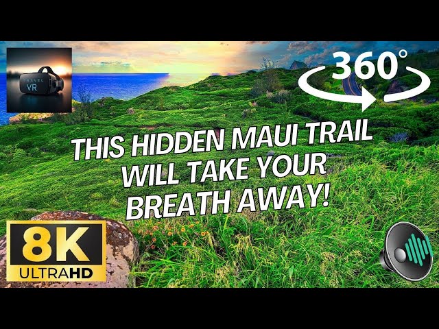 Walking on Ohai Trail in Maui, Hawaii