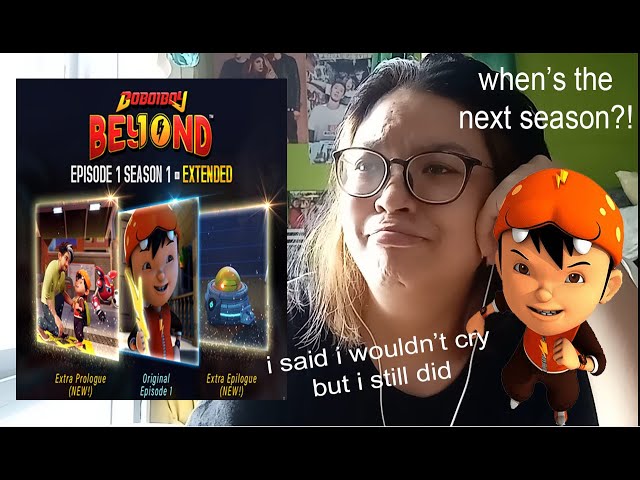 blind reaction to Boboiboy Beyond  S1E1 extended version || emjayy