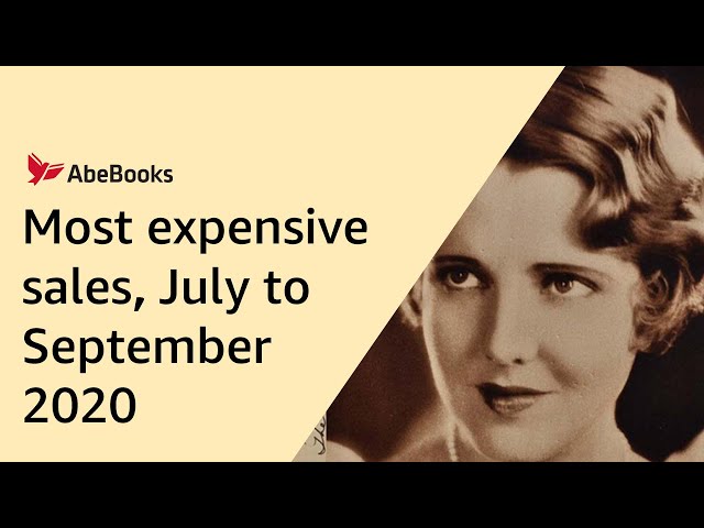 AbeBooks' Most Expensive Sales, July to September 2020