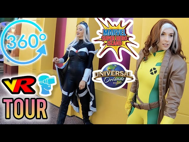 [360º Tour] Universal Studios Marvel Super Hero Island - Islands of Adventure VR Virtual Theme Park