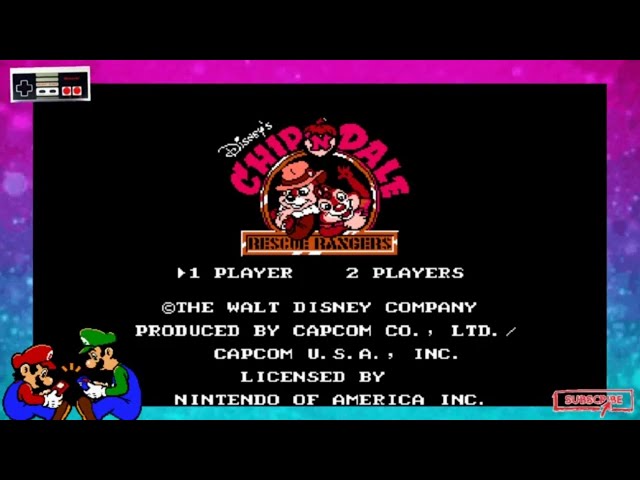 Disney's Chip and Dale Rescue Rangers Retro Gaming Nintendo NES