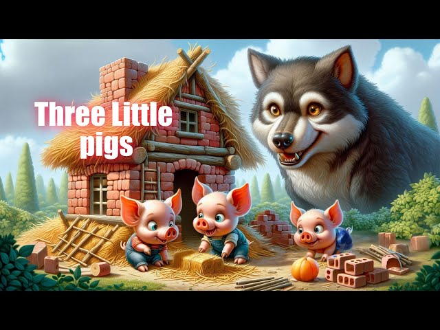 Three Little Pigs | English Kids Moral Stories | GoodNight Tales