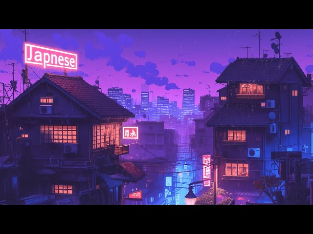 Lofi Hip Hop Beats 🍥 1980s & 90s Retro Vibes & Nostalgic Japanese Town Ambience 🌆 Lofi Rain Playlist