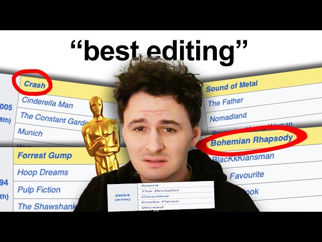 the "best editing" category has a problem