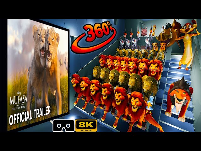 Mufasa: The Lion King Official Trailer in 360° | CINEMA HALL [ Disney Characters EDITION ] 8K VR 360