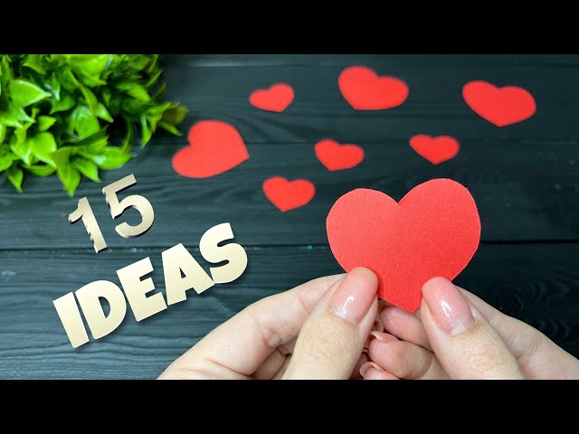 🔥15 IDEAS 🔥 DIY Paper crafts Valentine’s Day Поделки из бумаги