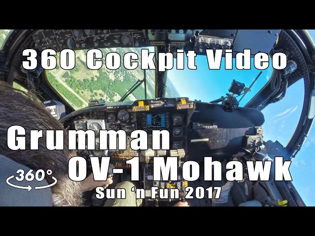 Grumman OV-1 Mohawk Cockpit Flight (360 Video)