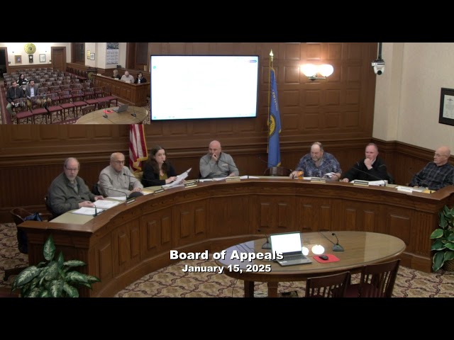 Board of Appeals Meeting 01/15/2025