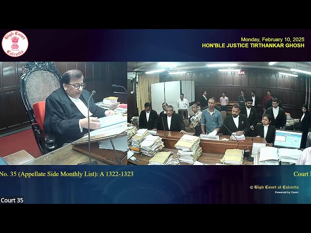 10 February 2025 | Court No. 35 | Live Streaming of the Court proceedings.