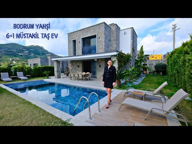 Bodrum Yahşi Deniz Manzaralı Müştemilatlı 6+1 Müstakil Ev