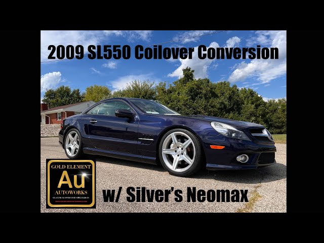 2009 SL550 Silver’s Neomax Coilover Conversion - Las Vegas Nevada to Ohio 😁 Gold Element Autoworks