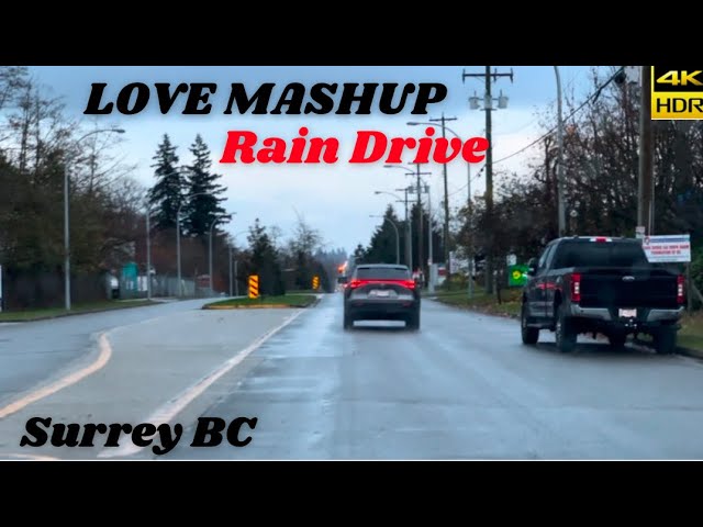 4K]  Love Bollywood Mashup While Drive in Rain💕| #driving #cardrivingvlogs #lovemashup #hindi