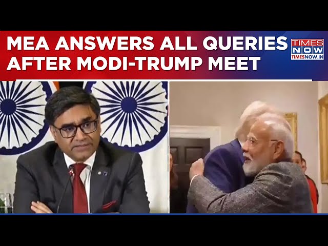 MEA Briefs Media On Modi-Trump Meet, Focus On Tariffs, Illegal Immigration, Bangladesh & More...