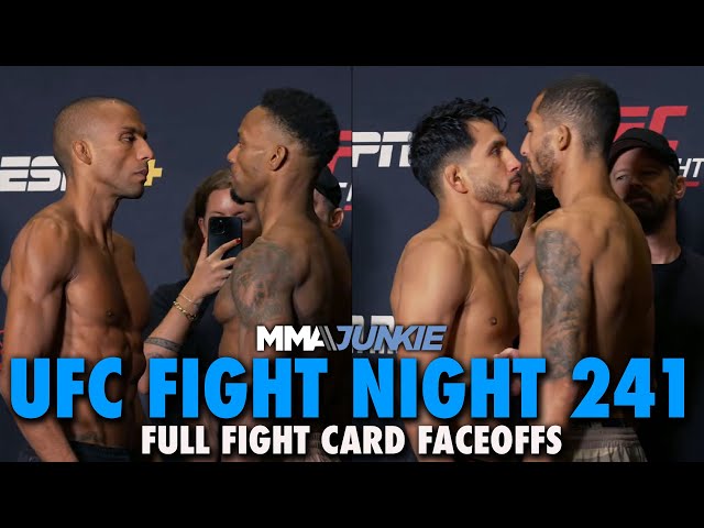 UFC Fight Night 241 Full Fight Card Faceoffs From Las Vegas