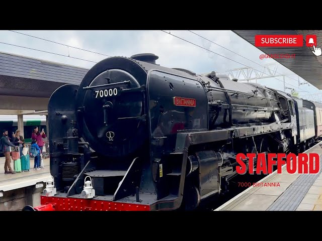 7000 “Britannia” passing through Stafford station