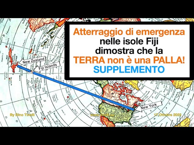 Atterraggio di emergenza nelle isole Fiji dimostra che la Terra non è una palla! SUPPLEMENTO