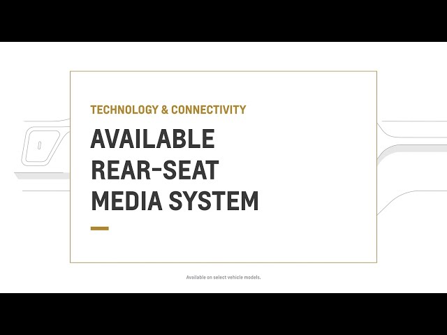 How to Use Your Available Rear-Seat Media System | Chevrolet Canada