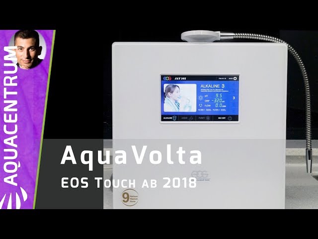 Auftisch Wasserionisierer | Aquavolta EOS Touch 2018 Bedienfeld Neuerung