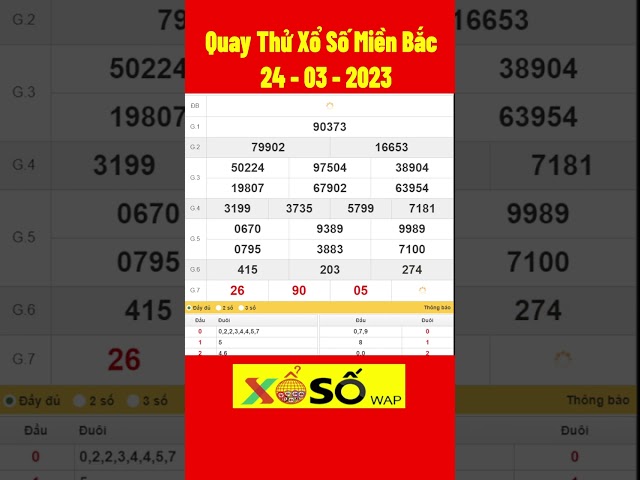 Quay thử kết quả xổ số miền bắc hôm nay thứ 6 ngày 24/3/2023 (quay thu xsmb 24/3 ) | KQXSMB