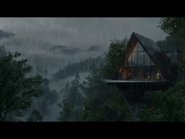 Rainfall in the Quiet Forest | White Noise for Peaceful Sleep