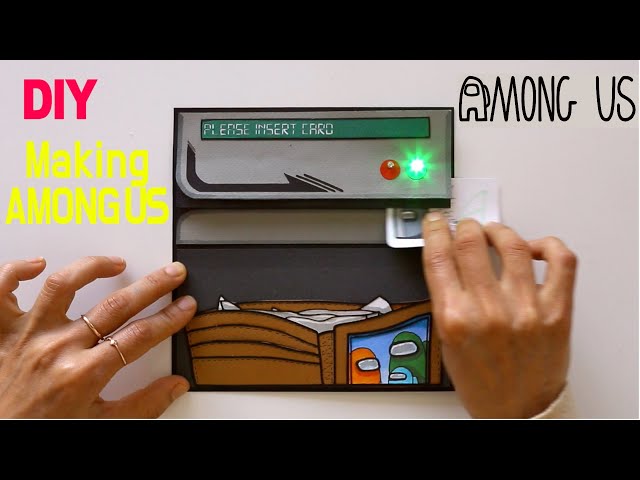 (ENG)어몽어스 카드긁기 미션 만들기 7 :: Making AMONG US Swipe Card Task with Paper