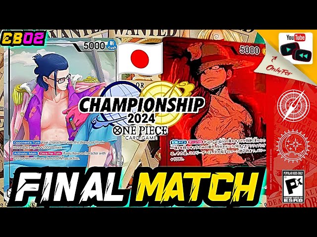 {EB02 + OP10}  Japan FINALS Match RG Smoker Vs GP Luffy | One Piece Trading Card Game