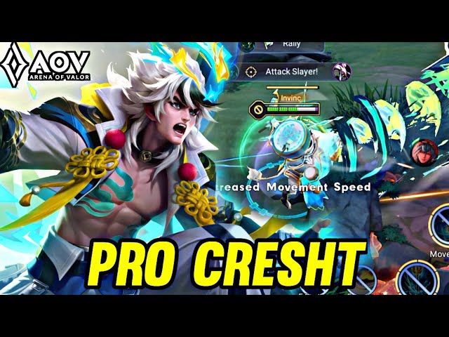 AOV : CRESHT GAMEPLAY | PRO CRESHT - ARENA OF VALOR LIÊNQUÂNMOBILE ROV