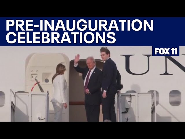 Trump family arrives in Washington DC ahead of inauguration