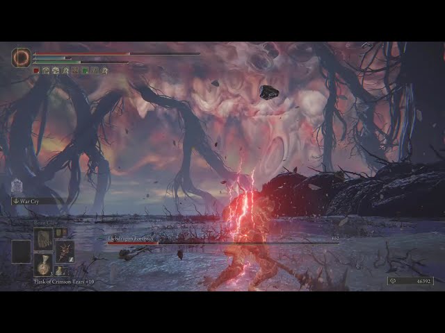 Elden Ring Lichdragon Fortissax Boss Fight PS5