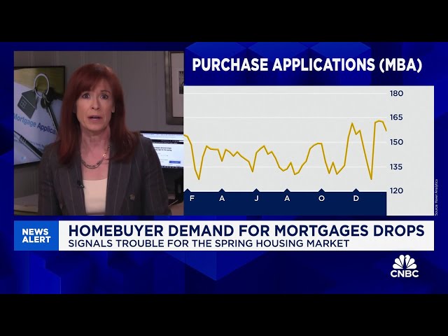 Homebuyer mortgage demand drops further, a troubling sign for the spring market