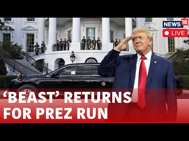 Trump Enters In ‘The Beast,’ To US Capitol For Inauguration | Iconic Presidential Car | US Live N18G