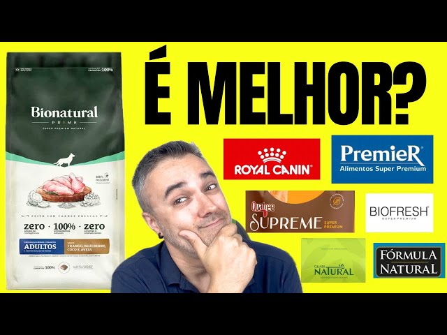 Ração BIONATURAL PRIME é melhor que: BIOFRESH ND QUATREE PREMIER FORMULA NATURAL?