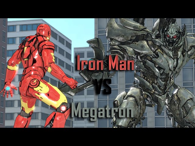 SFM - Iron Man Vs Megatron! Avengers Vs Transformers Animated Fight Scene!