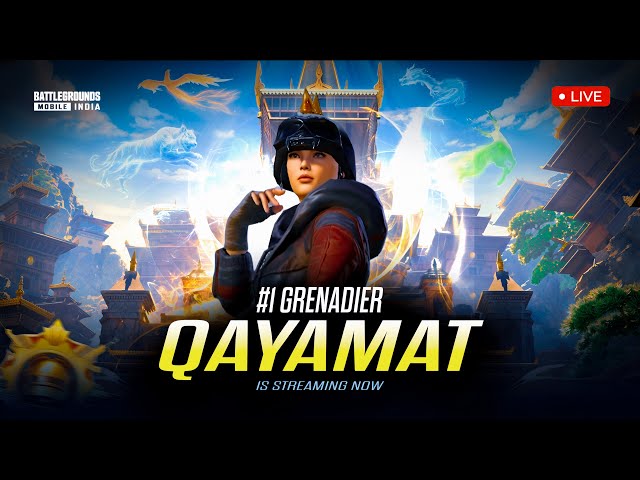 💣 #1 GRENADIER GAMEPLAY | QAYAMAT LIVE | #bgmi #live #iglqayamat #qayamatlive