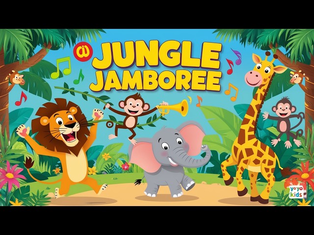 🦁 Jungle Jamboree | Fun Animal Song for Kids | Dance & Learn with Jungle Animals | @Yo-Yo-Kids