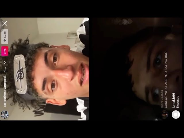 CARLOS THE SAVAGE GOD & NICK BRIZ LIVE VIDEO CHAT AFTER BEING EXPOSED FOR FAKING BASKETBALL VIDEOS !