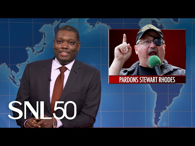 Weekend Update: Trump Defends January 6 Pardons, Musk Criticized for Nazi Salute - SNL