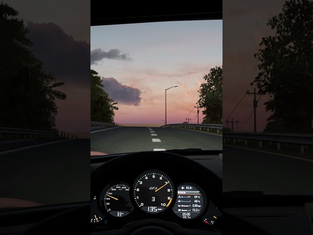 Porsche 911 GT3 6-Speed H Pattern on California Highway in Automobilista 2 | Clip 01 | #shorts