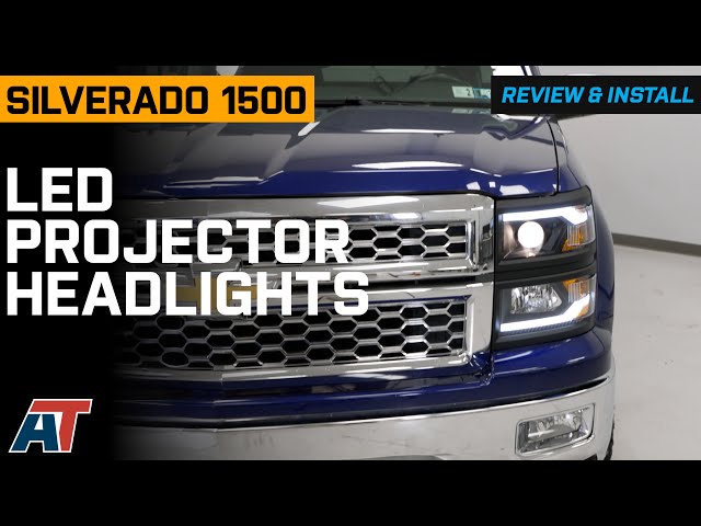 2014-2015 Silverado 1500 LED Projector Headlights with Black Trim Review & Install