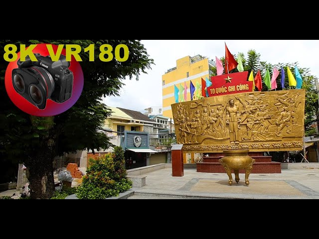 VIETNAM WAR MEMORIAL Bia tưởng niệm in former Saigon 8K 4K VR180 3D (Travel Videos ASMR Music)