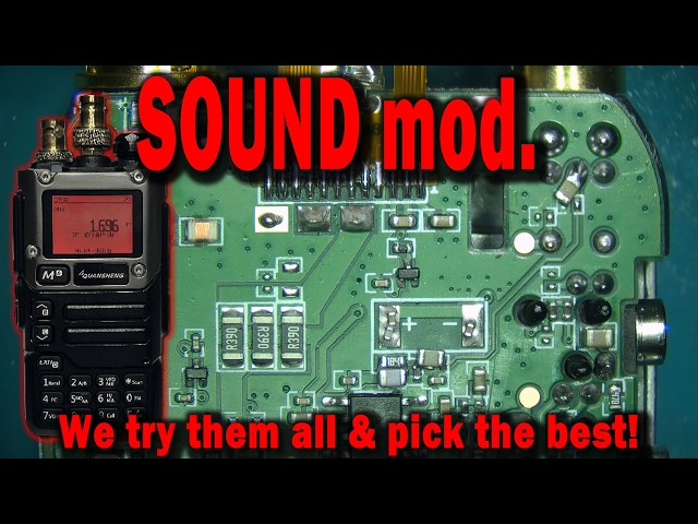 Quansheng UV-K5 Audio / Sound modification & improvement - get rid of highs, improve mids and lows