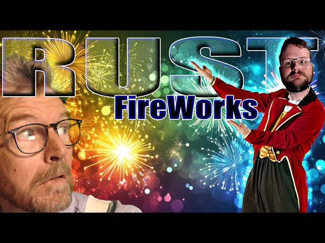 PVE RUST on PC: Last night of Wipe! FIREWORKS SHOW #rustpve #rustbuild #dabstagram