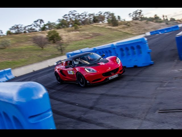 On board a Lotus Elise at Twilight Rallysprint in Sydney